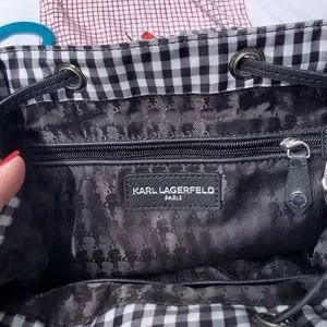 Karl Lagerfeld Mini Style Checkered Backpack purse Karl Lagerfeld | Bags | Karl Lagerfeld Mini Style Checkered  main image 3